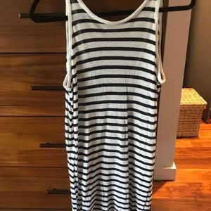 Striped Slub Jersey Mini Dress T by Alexander Wang